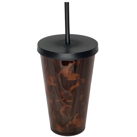 Starbucks Tortoise Shell Leopard Mocha Swirl Cold Cup Tumbler - Picture 4 of 6